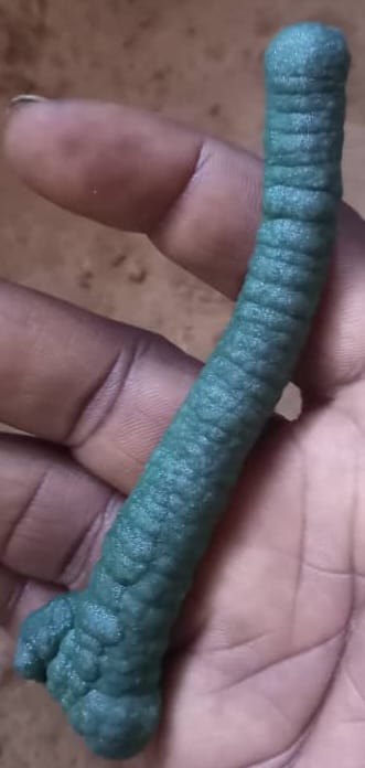 Malachite stalactite